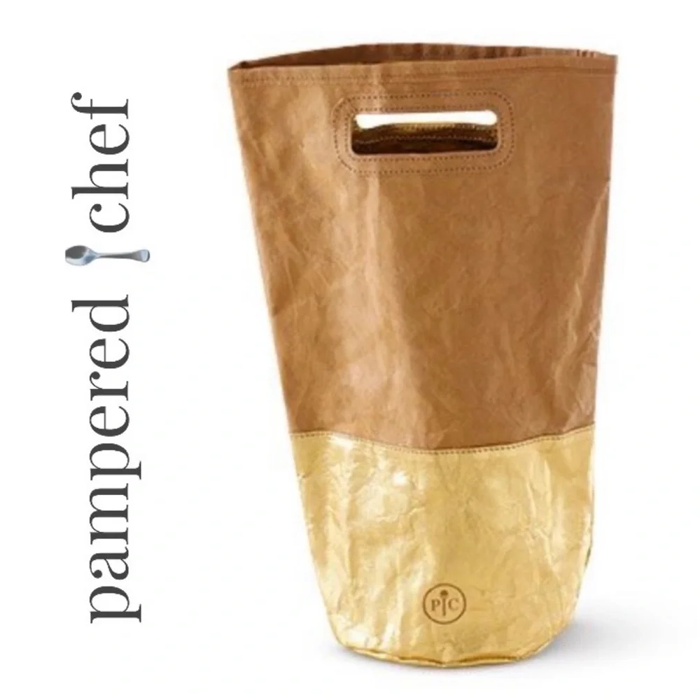 Pampered Chef Reusable Wine & Gift Bag